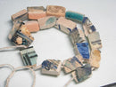 TOKO-BEADS DZ019N-09 Old Pottery bead (strand) 13~22mm DZ019N-09 古陶片ビーズ（連） 13~22mm Asian bead & African bead  Handmade,Lampeork,bead,asia,india,ethnic,parts,accessory,beads とんぼ玉,ビーズ,トンボ玉,アジア,インド,エスニック,手作り,パーツ,アクセサリー