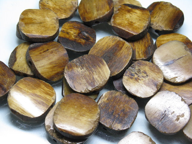 TOKO-BEADS EB001-09N Bone bead (strand) 22~25mm EB001-09N ボーンビーズ（連） 22~25mm Asian bead & African bead  Handmade,Lampeork,bead,asia,india,ethnic,parts,accessory,beads とんぼ玉,ビーズ,トンボ玉,アジア,インド,エスニック,手作り,パーツ,アクセサリー