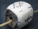 TOKO-BEADS EB055-03 Bone bead 26mm EB055-03 大粒ボーンビーズ 26mm Asian bead & African bead  Handmade,Lampeork,bead,asia,india,ethnic,parts,accessory,beads とんぼ玉,ビーズ,トンボ玉,アジア,インド,エスニック,手作り,パーツ,アクセサリー