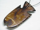 TOKO-BEADS EB207-02 Bone pendant  (Fish/Kenya) 61mm EB207-02 ボーンチャーム（魚/ケニア） 61mm Asian bead & African bead  Handmade,Lampeork,bead,asia,india,ethnic,parts,accessory,beads とんぼ玉,ビーズ,トンボ玉,アジア,インド,エスニック,手作り,パーツ,アクセサリー