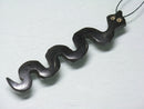 TOKO-BEADS EB209-03 Bone pendant  (Snake/Kenya) 74mm EB209-03 ボーンチャーム（ヘビ/ケニア） 74mm Asian bead & African bead  Handmade,Lampeork,bead,asia,india,ethnic,parts,accessory,beads とんぼ玉,ビーズ,トンボ玉,アジア,インド,エスニック,手作り,パーツ,アクセサリー