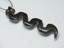 TOKO-BEADS EB210-02 Bone pendant  (Snake/Kenya) 59mm EB210-02 ボーンチャーム（ヘビ/ケニア） 59mm Asian bead & African bead  Handmade,Lampeork,bead,asia,india,ethnic,parts,accessory,beads とんぼ玉,ビーズ,トンボ玉,アジア,インド,エスニック,手作り,パーツ,アクセサリー
