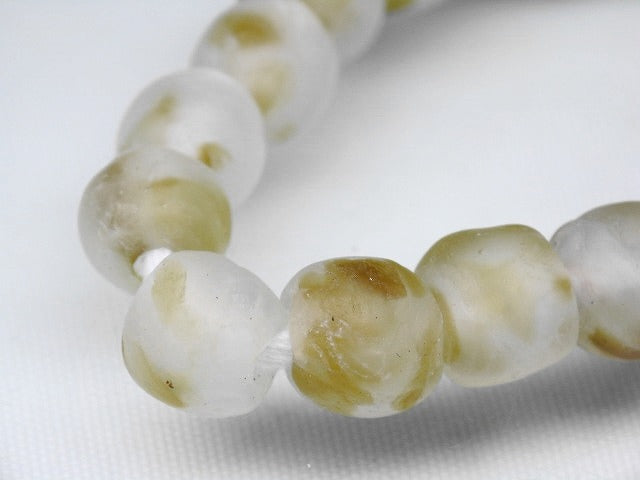 | TOKO-BEADS |EG001N-05 リサイクルガラスビーズ（連） 7~10mmとんぼ玉,ビーズ,トンボ玉,アジア,インド,エスニック,手作り,パーツ,アクセサリー