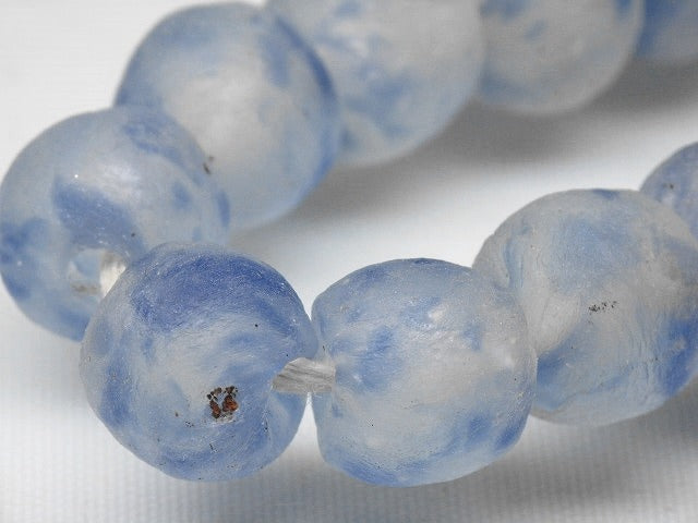 | TOKO-BEADS |EG002N-02 リサイクルガラスビーズ（連） 13~15mmとんぼ玉,ビーズ,トンボ玉,アジア,インド,エスニック,手作り,パーツ,アクセサリー