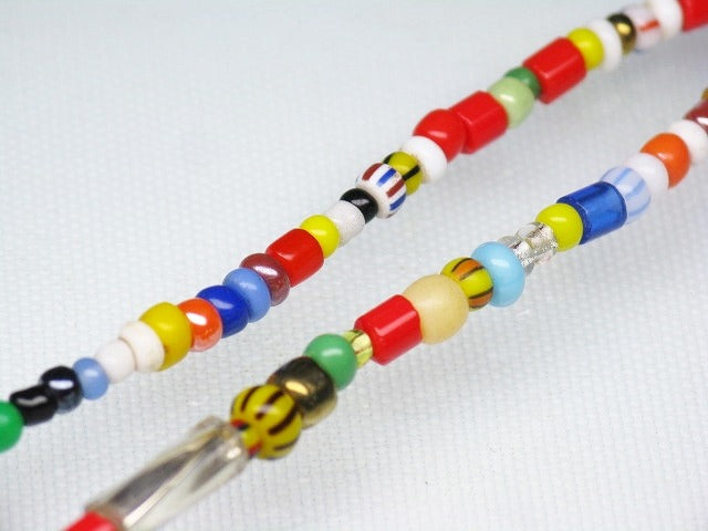 | TOKO-BEADS |EG012-01 クリスマスビーズ約94cm（連） 2~5mmとんぼ玉,ビーズ,トンボ玉,アジア,インド,エスニック,手作り,パーツ,アクセサリー