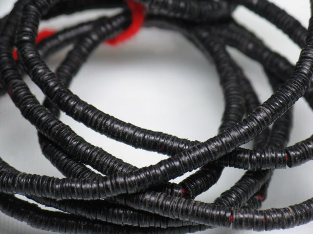 TOKO-BEADS EZ001N-16 Vinyl Record bead (strand) 3mm EZ001N-16 ビニールレコードビーズ（連） 3mm Asian bead & African bead  Handmade,Lampeork,bead,asia,india,ethnic,parts,accessory,beads とんぼ玉,ビーズ,トンボ玉,アジア,インド,エスニック,手作り,パーツ,アクセサリー