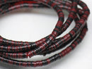 TOKO-BEADS EZ001N-20 Vinyl Record bead (strand) 3mm EZ001N-20 ビニールレコードビーズ（連） 3mm Asian bead & African bead  Handmade,Lampeork,bead,asia,india,ethnic,parts,accessory,beads とんぼ玉,ビーズ,トンボ玉,アジア,インド,エスニック,手作り,パーツ,アクセサリー