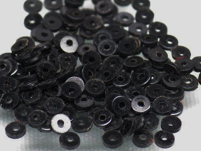 | TOKO-BEADS |EZ001P-16 ビニールレコードビーズ（1gパック） 3mmとんぼ玉,ビーズ,トンボ玉,アジア,インド,エスニック,手作り,パーツ,アクセサリー