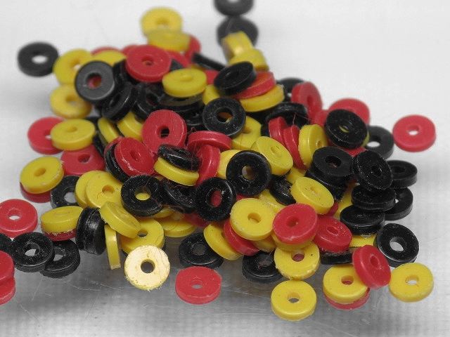 | TOKO-BEADS |EZ001P-18 ビニールレコードビーズ（1gパック） 3mmとんぼ玉,ビーズ,トンボ玉,アジア,インド,エスニック,手作り,パーツ,アクセサリー