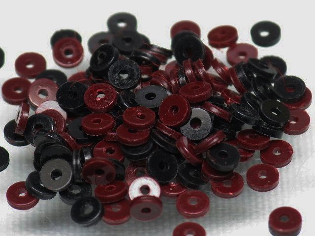 | TOKO-BEADS |EZ001P-20 ビニールレコードビーズ（1gパック） 3mmとんぼ玉,ビーズ,トンボ玉,アジア,インド,エスニック,手作り,パーツ,アクセサリー