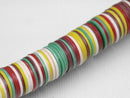 TOKO-BEADS EZ002N-20 Vinyl Record bead (strand) 8mm EZ002N-20 ビニールレコードビーズ（連） 8mm Asian bead & African bead  Handmade,Lampeork,bead,asia,india,ethnic,parts,accessory,beads とんぼ玉,ビーズ,トンボ玉,アジア,インド,エスニック,手作り,パーツ,アクセサリー