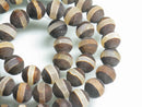 TOKO-BEADS EZ010-06N Tibetan agate bead (strand) 8mm EZ010-06N チベット天然石ビーズ（連） 8mm Asian bead & African bead  Handmade,Lampeork,bead,asia,india,ethnic,parts,accessory,beads とんぼ玉,ビーズ,トンボ玉,アジア,インド,エスニック,手作り,パーツ,アクセサリー