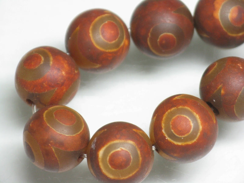TOKO-BEADS EZ010N-07 Tibetan agate bead (strand) 10mm EZ010N-07 チベタンアゲートビーズ（連） 10mm Asian bead & African bead  Handmade,Lampeork,bead,asia,india,ethnic,parts,accessory,beads とんぼ玉,ビーズ,トンボ玉,アジア,インド,エスニック,手作り,パーツ,アクセサリー
