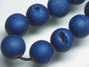 TOKO-BEADS EZ013-01N Druzy Agate bead(Strand) 10mm EZ013-01N ドゥルージーアゲートビーズ（連） 10mm Asian bead & African bead  Handmade,Lampeork,bead,asia,india,ethnic,parts,accessory,beads とんぼ玉,ビーズ,トンボ玉,アジア,インド,エスニック,手作り,パーツ,アクセサリー