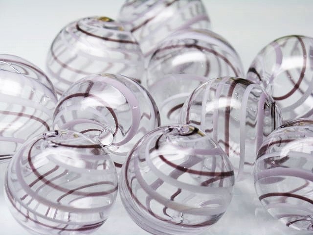 TOKO-BEADS HG005P-03  Hollow glass bead (10pcs) 24~26mm HG005P-03 シャボン玉ビーズ（10個パック） 24~26mm Asian bead & African bead  Handmade,Lampeork,bead,asia,india,ethnic,parts,accessory,beads とんぼ玉,ビーズ,トンボ玉,アジア,インド,エスニック,手作り,パーツ,アクセサリー