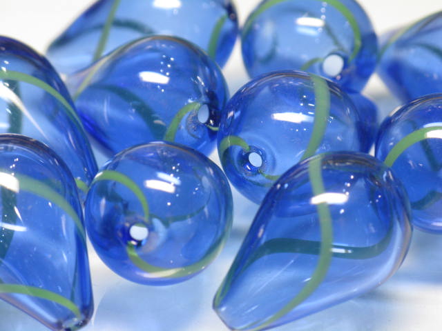 TOKO-BEADS HG011P-19  Hollow glass bead (10pcs) 13~15mm HG011P-19 シャボン玉ビーズ（10個パック） 13~15mm Asian bead & African bead  Handmade,Lampeork,bead,asia,india,ethnic,parts,accessory,beads とんぼ玉,ビーズ,トンボ玉,アジア,インド,エスニック,手作り,パーツ,アクセサリー