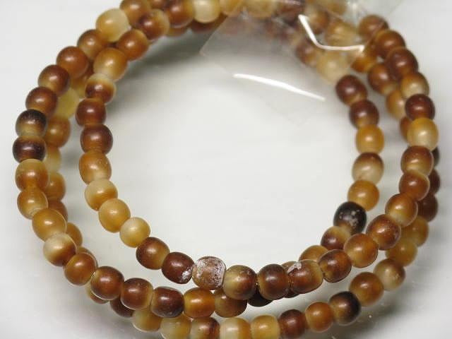 | TOKO-BEADS |HR010-03 ホーンビーズ（連） 3.5mmとんぼ玉,ビーズ,トンボ玉,アジア,インド,エスニック,手作り,パーツ,アクセサリー