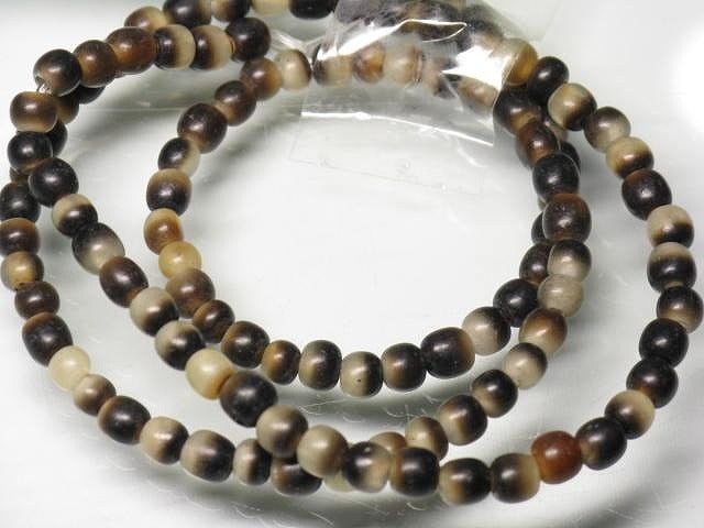 | TOKO-BEADS |HR010-04 ホーンビーズ（連） 3.5mmとんぼ玉,ビーズ,トンボ玉,アジア,インド,エスニック,手作り,パーツ,アクセサリー