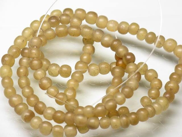 | TOKO-BEADS |HR010-31 ホーンビーズ（連） 4mmとんぼ玉,ビーズ,トンボ玉,アジア,インド,エスニック,手作り,パーツ,アクセサリー