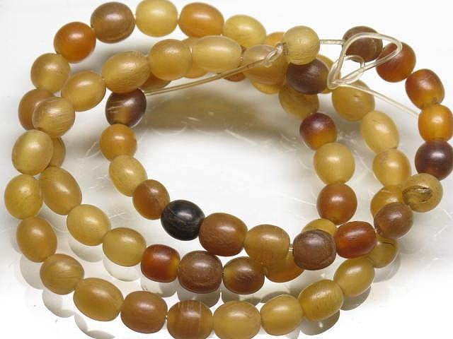 | TOKO-BEADS |HR010-42 ホーンビーズ（連） 5~5.5mmとんぼ玉,ビーズ,トンボ玉,アジア,インド,エスニック,手作り,パーツ,アクセサリー