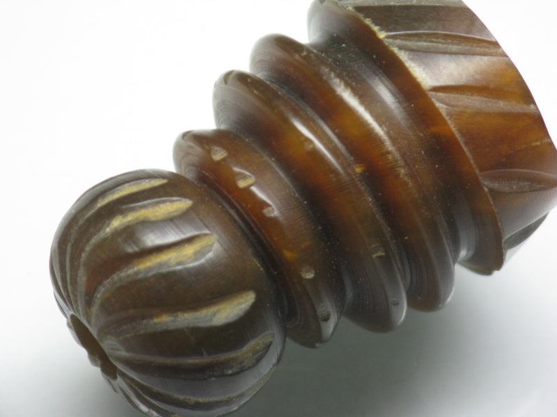 TOKO-BEADS HR101-39 Horn bead 23mm HR101-39 ホーンビーズ 23mm Asian bead & African bead  Handmade,Lampeork,bead,asia,india,ethnic,parts,accessory,beads とんぼ玉,ビーズ,トンボ玉,アジア,インド,エスニック,手作り,パーツ,アクセサリー