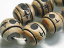TOKO-BEADS HR101-04N Horn bead (strand) 16mm HR101-04N ホーンビーズ（連） 16mm Asian bead & African bead  Handmade,Lampeork,bead,asia,india,ethnic,parts,accessory,beads とんぼ玉,ビーズ,トンボ玉,アジア,インド,エスニック,手作り,パーツ,アクセサリー