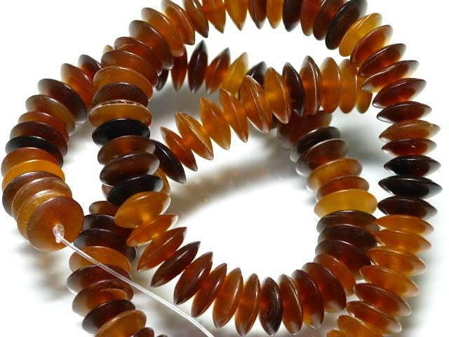 | TOKO-BEADS |HR103-04 ホーンビーズ（連） 10mmとんぼ玉,ビーズ,トンボ玉,アジア,インド,エスニック,手作り,パーツ,アクセサリー