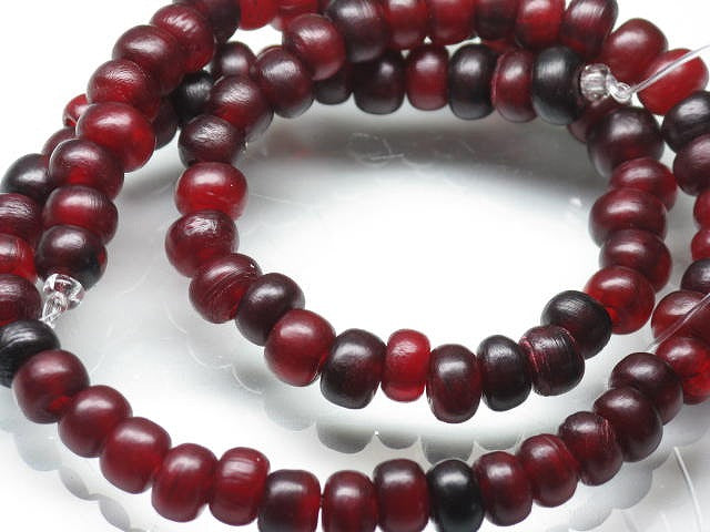 | TOKO-BEADS |HR103N-16 ホーンビーズ（連） 7mmとんぼ玉,ビーズ,トンボ玉,アジア,インド,エスニック,手作り,パーツ,アクセサリー