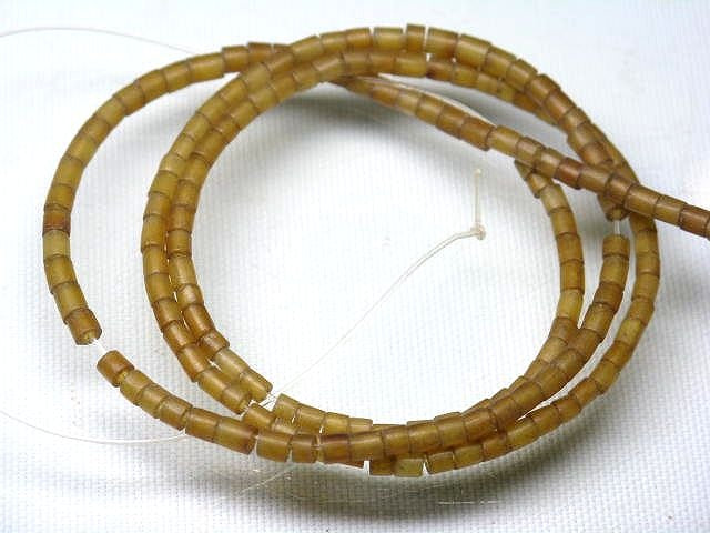 TOKO-BEADS HR301N-01 Horn bead (strand) 2mm HR301N-01 ホーンビーズ（連） 2mm Asian bead & African bead  Handmade,Lampeork,bead,asia,india,ethnic,parts,accessory,beads とんぼ玉,ビーズ,トンボ玉,アジア,インド,エスニック,手作り,パーツ,アクセサリー