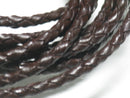 TOKO-BEADS LC701 Leather Cord (1m) 3mm LC701 レザーコード（編み1ｍ) 3mm Asian bead & African bead  Handmade,Lampeork,bead,asia,india,ethnic,parts,accessory,beads とんぼ玉,ビーズ,トンボ玉,アジア,インド,エスニック,手作り,パーツ,アクセサリー