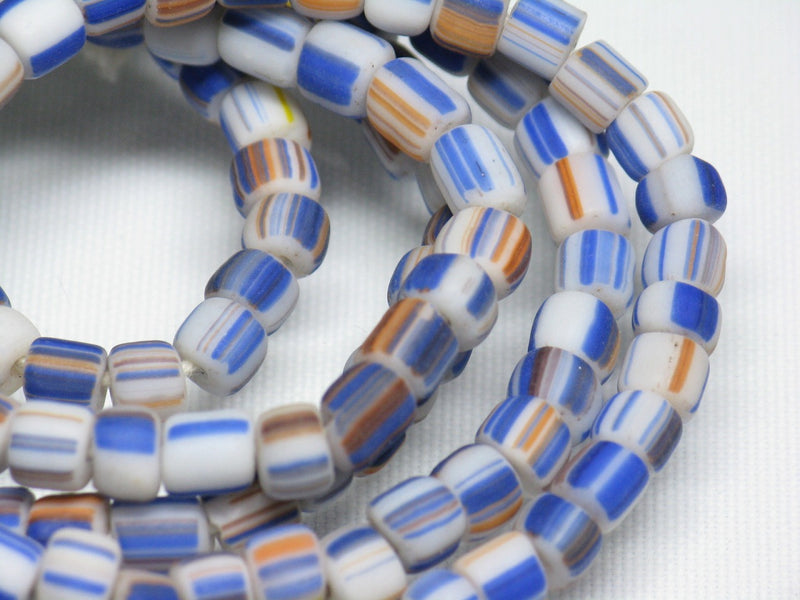 | TOKO-BEADS |MJ100-12 マジャパヒト玉（連） 4~7mmとんぼ玉,ビーズ,トンボ玉,アジア,インド,エスニック,手作り,パーツ,アクセサリー