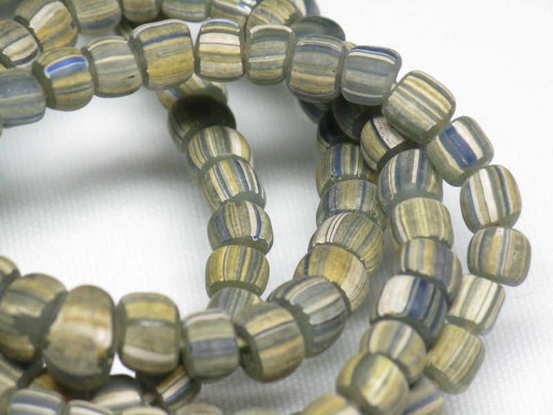 | TOKO-BEADS |MJ100-16 マジャパヒト玉（連） 4~7mmとんぼ玉,ビーズ,トンボ玉,アジア,インド,エスニック,手作り,パーツ,アクセサリー