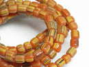 TOKO-BEADS MJ100-54 Majapahit bead (strand) 4~7mm MJ100-54 マジャパヒト玉（連） 4~7mm Asian bead & African bead  Handmade,Lampeork,bead,asia,india,ethnic,parts,accessory,beads とんぼ玉,ビーズ,トンボ玉,アジア,インド,エスニック,手作り,パーツ,アクセサリー