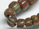 TOKO-BEADS MJ100-81 Majapahit bead (strand) 4~7mm MJ100-81 マジャパヒト玉（連） 4~7mm Asian bead & African bead  Handmade,Lampeork,bead,asia,india,ethnic,parts,accessory,beads とんぼ玉,ビーズ,トンボ玉,アジア,インド,エスニック,手作り,パーツ,アクセサリー