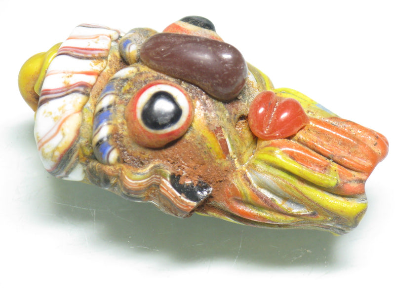 TOKO-BEADS MT001-06 Manik Topeng 56mm MT001-06 マニックトペン（マスク） 56mm Asian bead & African bead  Handmade,Lampeork,bead,asia,india,ethnic,parts,accessory,beads とんぼ玉,ビーズ,トンボ玉,アジア,インド,エスニック,手作り,パーツ,アクセサリー