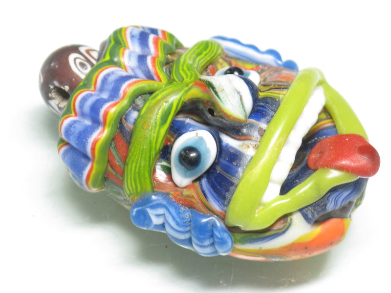 TOKO-BEADS MT001-08 Manik Topeng 56mm MT001-08 マニックトペン（マスク） 56mm Asian bead & African bead  Handmade,Lampeork,bead,asia,india,ethnic,parts,accessory,beads とんぼ玉,ビーズ,トンボ玉,アジア,インド,エスニック,手作り,パーツ,アクセサリー