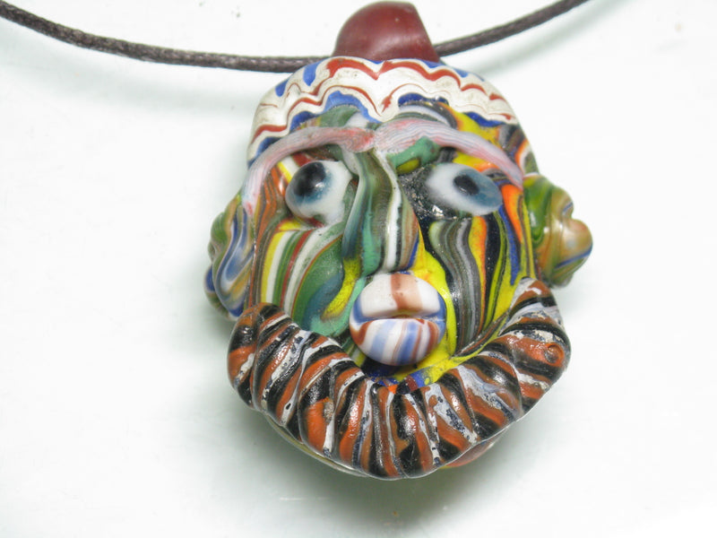 TOKO-BEADS MT001-10 Manik Topeng 60mm MT001-10 マニックトペン（マスク） 60mm Asian bead & African bead  Handmade,Lampeork,bead,asia,india,ethnic,parts,accessory,beads とんぼ玉,ビーズ,トンボ玉,アジア,インド,エスニック,手作り,パーツ,アクセサリー