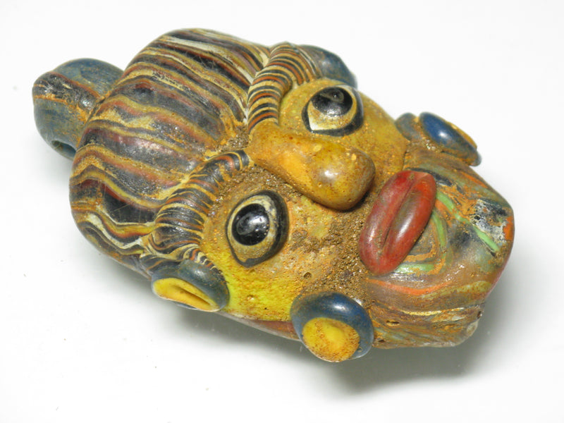 TOKO-BEADS MT001-16 Manik Topeng 61mm MT001-16 マニックトペン（マスク） 61mm Asian bead & African bead  Handmade,Lampeork,bead,asia,india,ethnic,parts,accessory,beads とんぼ玉,ビーズ,トンボ玉,アジア,インド,エスニック,手作り,パーツ,アクセサリー