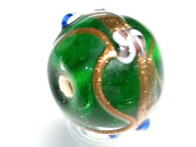 TOKO-BEADS NG001-18 Indian bead 17mm NG001-18 インドビーズ 17mm Asian bead & African bead  Handmade,Lampeork,bead,asia,india,ethnic,parts,accessory,beads とんぼ玉,ビーズ,トンボ玉,アジア,インド,エスニック,手作り,パーツ,アクセサリー