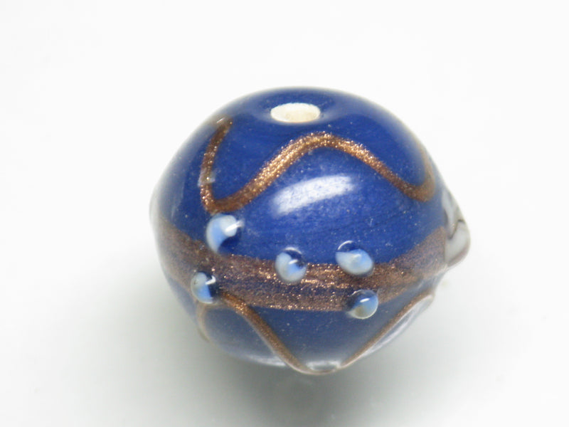 TOKO-BEADS NG001-21 Indian bead 17mm NG001-21 インドビーズ 17mm Asian bead & African bead  Handmade,Lampeork,bead,asia,india,ethnic,parts,accessory,beads とんぼ玉,ビーズ,トンボ玉,アジア,インド,エスニック,手作り,パーツ,アクセサリー