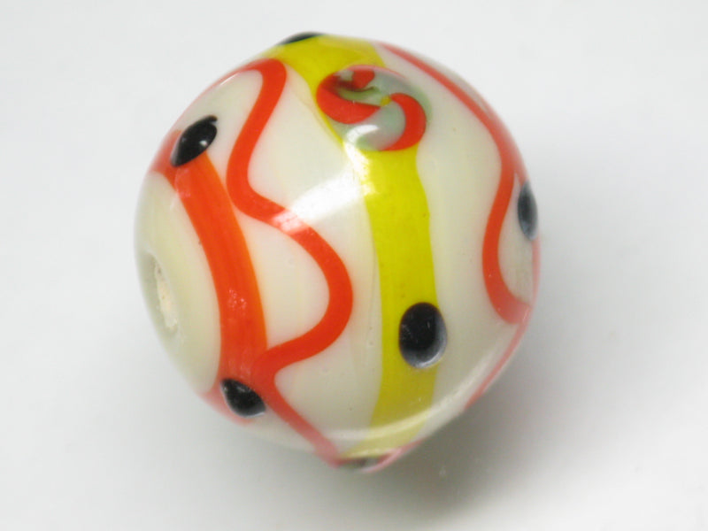 TOKO-BEADS NG001-32 Indian bead 18mm NG001-32 インドビーズ 18mm Asian bead & African bead  Handmade,Lampeork,bead,asia,india,ethnic,parts,accessory,beads とんぼ玉,ビーズ,トンボ玉,アジア,インド,エスニック,手作り,パーツ,アクセサリー