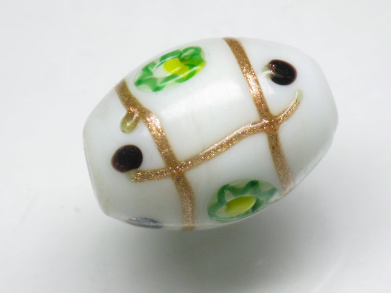 | TOKO-BEADS |NG002-01 インドビーズ 15mmとんぼ玉,ビーズ,トンボ玉,アジア,インド,エスニック,手作り,パーツ,アクセサリー