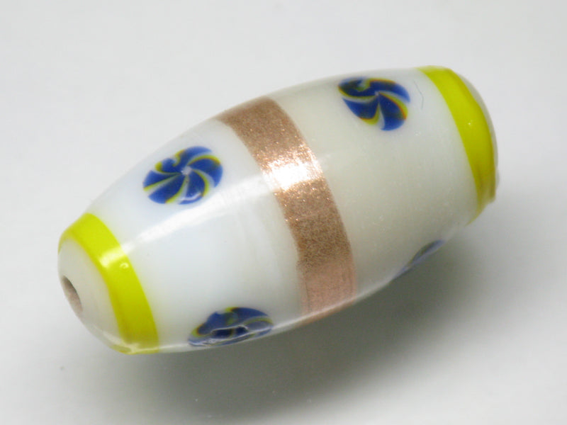 TOKO-BEADS NG002-27 Indian bead 13mm NG002-27 インドビーズ 13mm Asian bead & African bead  Handmade,Lampeork,bead,asia,india,ethnic,parts,accessory,beads とんぼ玉,ビーズ,トンボ玉,アジア,インド,エスニック,手作り,パーツ,アクセサリー