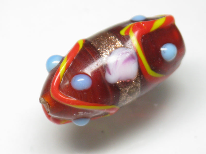 TOKO-BEADS NG002-35 Indian bead 15mm NG002-35 インドビーズ 15mm Asian bead & African bead  Handmade,Lampeork,bead,asia,india,ethnic,parts,accessory,beads とんぼ玉,ビーズ,トンボ玉,アジア,インド,エスニック,手作り,パーツ,アクセサリー
