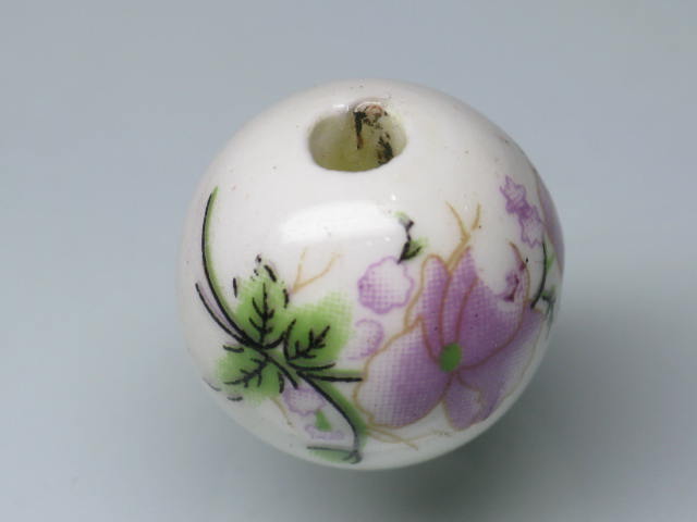 TOKO-BEADS OZ002-13 Porcelain bead 16mm OZ002-13 磁器ビーズ 16mm Asian bead & African bead  Handmade,Lampeork,bead,asia,india,ethnic,parts,accessory,beads とんぼ玉,ビーズ,トンボ玉,アジア,インド,エスニック,手作り,パーツ,アクセサリー