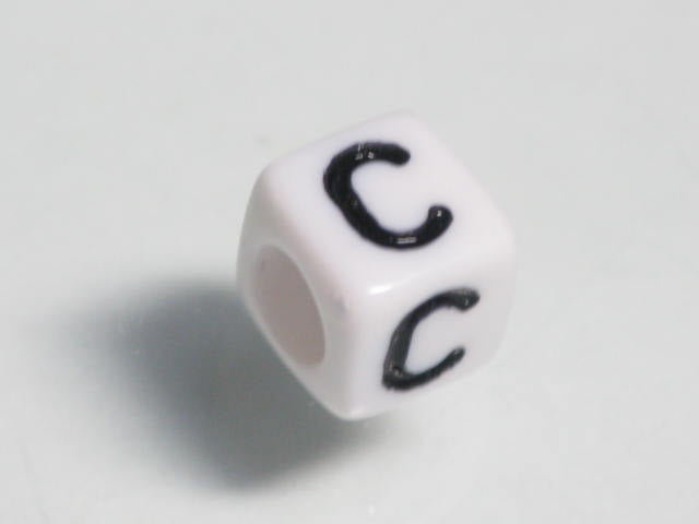 TOKO-BEADS P002-103 Alphabet (C) 6mm P002-103 アルファベット（C） 6mm Asian bead & African bead  Handmade,Lampeork,bead,asia,india,ethnic,parts,accessory,beads とんぼ玉,ビーズ,トンボ玉,アジア,インド,エスニック,手作り,パーツ,アクセサリー