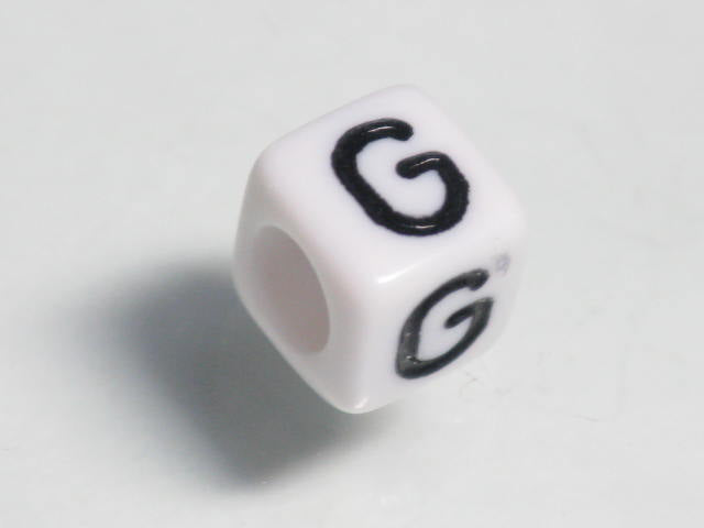 TOKO-BEADS P002-107 Alphabet (G) 6mm P002-107 アルファベット（G） 6mm Asian bead & African bead  Handmade,Lampeork,bead,asia,india,ethnic,parts,accessory,beads とんぼ玉,ビーズ,トンボ玉,アジア,インド,エスニック,手作り,パーツ,アクセサリー