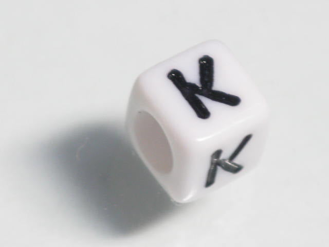 TOKO-BEADS P002-111 Alphabet (K) 6mm P002-111 アルファベット（K） 6mm Asian bead & African bead  Handmade,Lampeork,bead,asia,india,ethnic,parts,accessory,beads とんぼ玉,ビーズ,トンボ玉,アジア,インド,エスニック,手作り,パーツ,アクセサリー