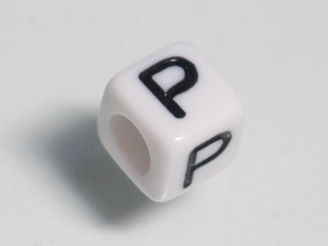 TOKO-BEADS P002-116 Alphabet (P) 6mm P002-116 アルファベット（P） 6mm Asian bead & African bead  Handmade,Lampeork,bead,asia,india,ethnic,parts,accessory,beads とんぼ玉,ビーズ,トンボ玉,アジア,インド,エスニック,手作り,パーツ,アクセサリー