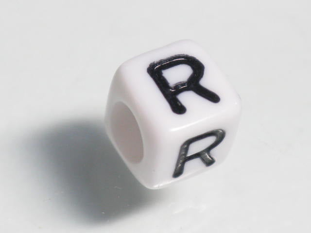 TOKO-BEADS P002-118 Alphabet (R) 6mm P002-118 アルファベット（R） 6mm Asian bead & African bead  Handmade,Lampeork,bead,asia,india,ethnic,parts,accessory,beads とんぼ玉,ビーズ,トンボ玉,アジア,インド,エスニック,手作り,パーツ,アクセサリー